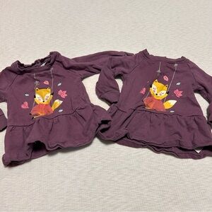Baby Girl Matching Dresses Dress 12 Months Purple Koala Kids Twins